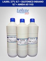 Lauril 27% 1lt + Sulfonico Indiano 1lt + Amida 60 1kg