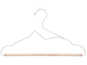 LAV00345-Cabide Ferreiro com Barra em Madeira para Organização de Roupas LAV00345-Cabide Ferreiro com Barra em Madeira para Organização de Roupas