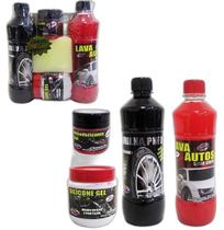 Lava Auto Cera Lava Auto/Pretinho/Silicone/Desodorizante