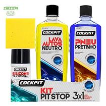 Lava auto kit 3 itens cockpit