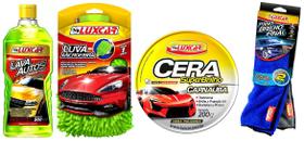 Lava Autos+ Cera+ Luva De Microfibra+ Pano Brilho Final Lava Autos+ Cera+ Luva De Microfibra+ Pano Brilho Final