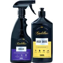 Lava Autos Com Cera High Shine Limpa Rodas e Descontaminante Ironlac 500ml Cadillac
