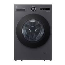Lava e seca lg smart 95cm com ia 18kg em aço inox preto 127v wd18gnts6b