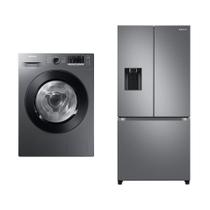 Lava e seca Samsung WD11M 127 + Geladeira Samsung RF49 3 Portas Inox c/ 470L 127 Lava e seca Samsung WD11M 127 + Geladeira Samsung RF49 3 Portas Inox c/ 470L 127