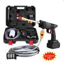 Lava Jato Alta Pressão Recarregável, Para Carros, Motos e Uso Profissional