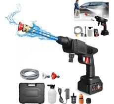Lava Jato De Alta Pressão Portátil Recarregável Sem Fio Potente Com Acessórios Bivolt Lava Jato Port Lava Jato De Alta Pressão Portátil Recarregável Sem Fio Potente Com Acessórios Bivolt Lava Jato Port