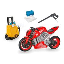 Lava Jato Infantil Wash Garage Moto Sport C/ Suspensão 460 - Usual Brinquedos