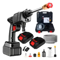 Lava Jato Portátil Alta Pressão Recarregável 2 Baterias vap