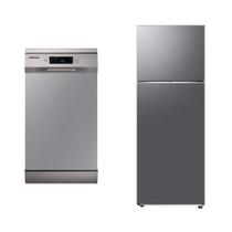 Lava-louças 10 Serviços 127V + Geladeira Duplex RT53 Evolution com SmartThings AI Inox Bivolt 524L Lava-louças 10 Serviços 127V + Geladeira Duplex RT53 Evolution com SmartThings AI Inox Bivolt 524L