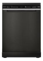 Lava Loucas 15 Servicos Black Inox Eclipse 127v - Brastemp