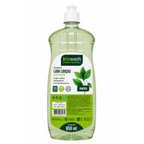 Lava Louças Biodegradável Concentrado Menta 650ml Biowash Detergente Vegano Remove Gordura Alto Rendimento Lava Louças Biodegradável Concentrado Menta 650ml Biowash Detergente Vegano Remove Gordura Alto Rendimento