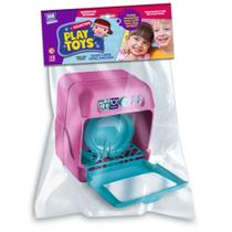 Lava louças Brinquedo Cozinha De Criança Infantil Com 5 Peças Acessorios Escorredor Pratos Copinho E Talheres