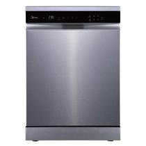Lava Louças de Piso com 14 Serviços Midea SmartHome com 9 Programas de Lavagem Inox - MDWEF1433GSS2