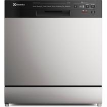 Lava-Louças Electrolux 8 Serviços, Programa Lava e Seca 50 min, Inox - LS08E Lava-Louças Electrolux 8 Serviços, Programa Lava e Seca 50 min, Inox - LS08E