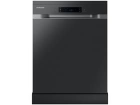 Lava louças samsung 14 serviços 1760w com abertura automática em aço inox preto 220v dw60dg550fsgbz