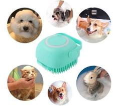 Lava Pelo gato Cachorro escova Dispenser sabão cores variada