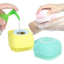 Lava Pelo Pet Escova Banho Cachorro Gato Dispenser Shampoo
