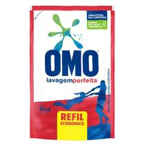 Lava roupa omo 900ml sachet lavagem perfeita