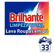 Lava Roupas em Pó Brilhante Roupas Brancas e Coloridas Limpeza Total 2,2kg