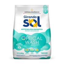 Lava Roupas Em Pó Hipoalergênico Girando Sol 1,6Kg, Sabão Em Pó Lava Roupa Para Peles Sensíveis, Verde, Optical Wash Bio Lava Roupas Em Pó Hipoalergênico Girando Sol 1,6Kg, Sabão Em Pó Lava Roupa Para Peles Sensíveis, Verde, Optical Wash Bio