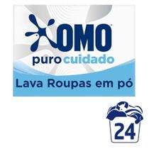 Lava-Roupas em Pó Omo Puro Cuidado 1,6kg