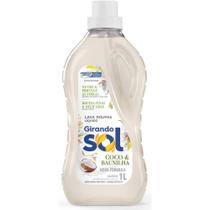 Lava Roupas Girando Sol Coco e Baunilha Perfumado Ação Delicada e Cuidado Roupas de Crianças e Bebês 1 litro Lava Roupas Girando Sol Coco e Baunilha Perfumado Ação Delicada e Cuidado Roupas de Crianças e Bebês 1 litro