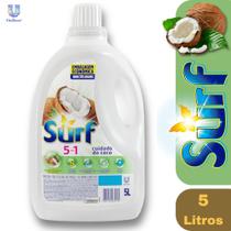 Lava-Roupas Líquido 5 em 1 Surf Cuidado do Coco Galão 5L Lava-Roupas Líquido 5 em 1 Surf Cuidado do Coco Galão 5L