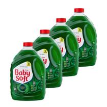 Lava Roupas Líquido Baby Soft Verde 3 Litros - 4 Unidades Lava Roupas Líquido Baby Soft Verde 3 Litros - 4 Unidades