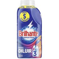 Lava Roupas Líquido Concentrado Brilhante Frasco com 500ml