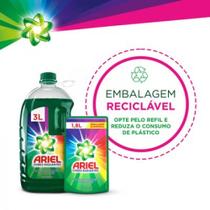 Lava-roupas líquido roupas brancas e coloridas ariel cores radiantes sachê 1,5l embalagem econômica