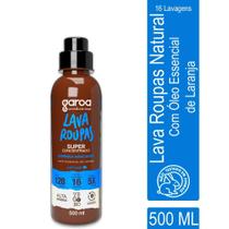 Lava Roupas Super Concentrado Natural Laranja 500Ml - Garoa