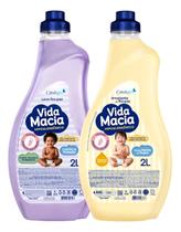 Lava Roupas Vida Macia Amêndoas + Amaciante Camomlla 2l
