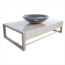 Lavabo em Porcelanato Atenas 71,2cm X 43,0cm X 28,0cm
