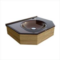 Lavabo para Banheiro Veneza 55,5cm X 43,0cm X 14,5cm