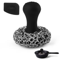Lavador Chainmail de ferro fundido Cuisinel Ergonômico em Aço Inoxidável