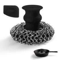 Lavador Chainmail de ferro fundido Cuisinel Ergonômico em Aço Inoxidável