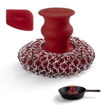 Lavador Chainmail de ferro fundido Cuisinel Silicone ergonômico