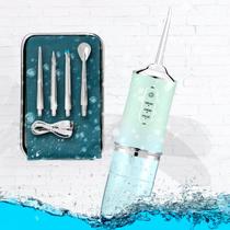 Lavador Dental Elétrico Portátil Com 4 Bicos Diferentes Para Limpeza De Prótese