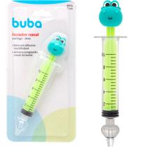 Lavador Nasal Bebe C/ Seringa Verde Bico Silicone Lavagem Buba