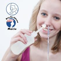 Lavador Nasal Dispositivo Para Lavagem Nasal Com Bico de Silicone