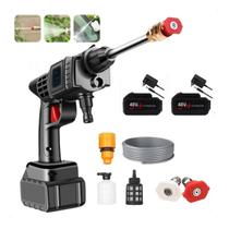 Lavadora Alta Pressão Lava Jato Portátil Sem Fio Recarregável Bivolt 127V 220V Limpeza Casa Apartamento Lavagem Carro Moto Split Preta Com 2 Baterias Lavadora Alta Pressão Lava Jato Portátil Sem Fio Recarregável Bivolt 127V 220V Limpeza Casa Apartamento Lavagem Carro Moto Split Preta Com 2 Baterias