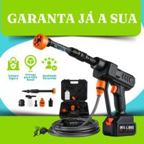 Lavadora Alta Pressão Portátil Recarregável Carros E Motos Preto