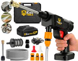 Lavadora Alta Pressão Profissional 21V 600w Com Maleta Bateria E Acessórios The Black Tools Lavadora Alta Pressão Profissional 21V 600w Com Maleta Bateria E Acessórios The Black Tools