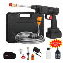 Lavadora Alta Pressão Sem Fio Recarregável, Ideal para Limpeza de Carro e Casa Lavadora Alta Pressão Sem Fio Recarregável, Ideal para Limpeza de Carro e Casa
