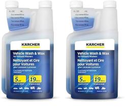 Lavadora de alta pressão, detergente e cera para veículos Kärcher 1L (x2)