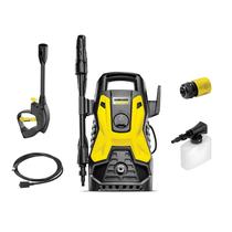 Lavadora de Alta pressão Kärcher Prática Black 1500PSI Libras 1400W Aplicador de Detergente e Jato Regulável Lavadora de Alta pressão Kärcher Prática Black 1500PSI Libras 1400W Aplicador de Detergente e Jato Regulável