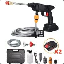 Lavadora de Alta Pressão Portátil Recarregável Para Carros E Jardins Linha Premium Pistola Lava Jato Profissional Lavadora de Alta Pressão Portátil Recarregável Para Carros E Jardins Linha Premium Pistola Lava Jato Profissional