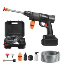 Lavadora de Alta Pressão Portátil Recarregável Pistola Lava Jato para Carros e Casa