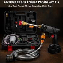 Lavadora De Alta Pressão Sem Fio Carros Jardins Quintal Ferramenta Filtro 2 Baterias 48v Lavadora De Alta Pressão Sem Fio Carros Jardins Quintal Ferramenta Filtro 2 Baterias 48v