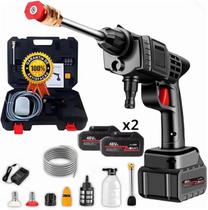 Lavadora de Alta Pressão Vap Portátil 48V Recarregável, Acompanha 2 Baterias de Íon de Lítio e Maleta Uso Doméstico e Automotivo Bivolt